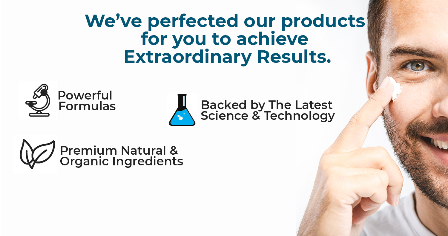 We've perfected our products for you to achieve Extraordinary results. Powerful formulas, backed by the latest technology and science, premium natural and organic ingredients. Best skincare and hair care for men from Brickell Miami. Antiaging men skincare