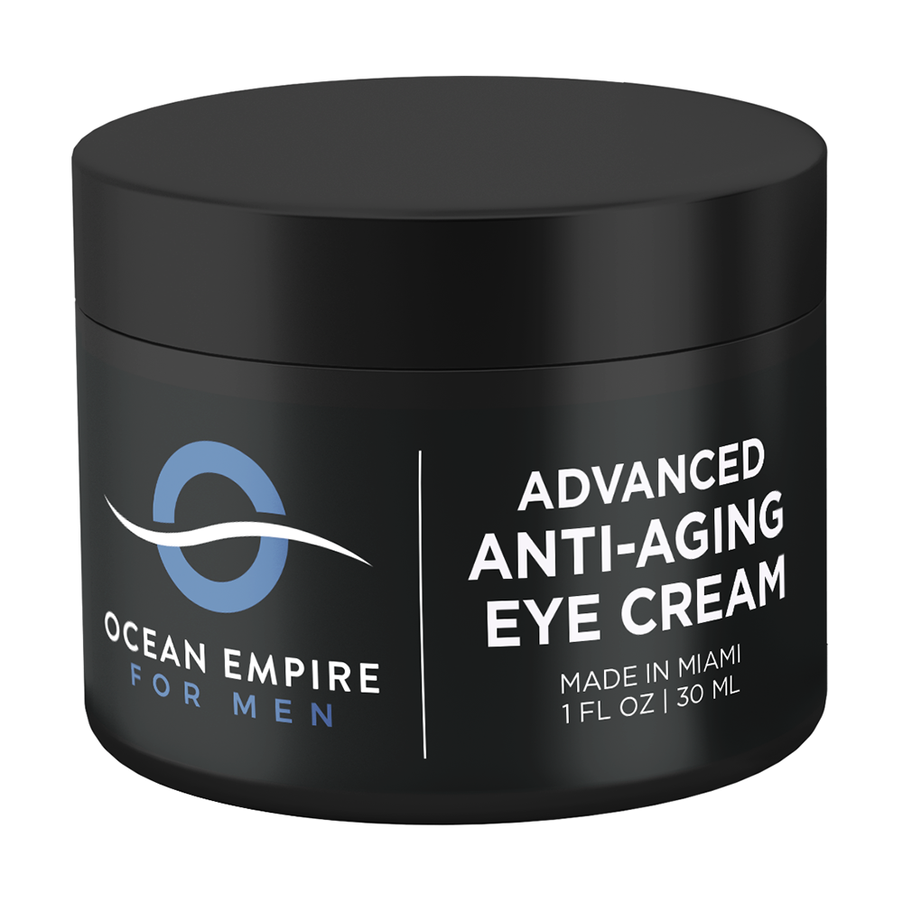 Ocean Empire for Men Advanced Anti-aging eye cream. Made in Miami.