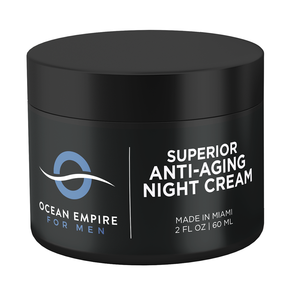 Ocean Empire for Men Superior anti-aging night cream with retinol. This is the best anti aging cream for men 