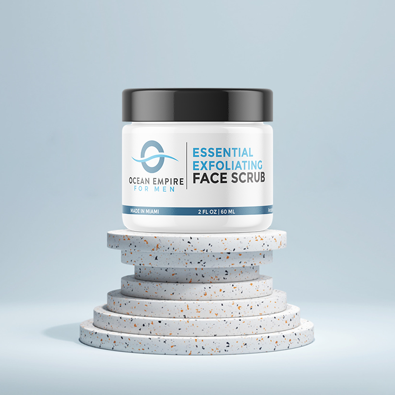 Ocean Empire Exfoliating Face Scrub is enriched with Avocado, Hemp Seed Oil and Grape Seed Oils to protect the skin and help to maintain hydration.